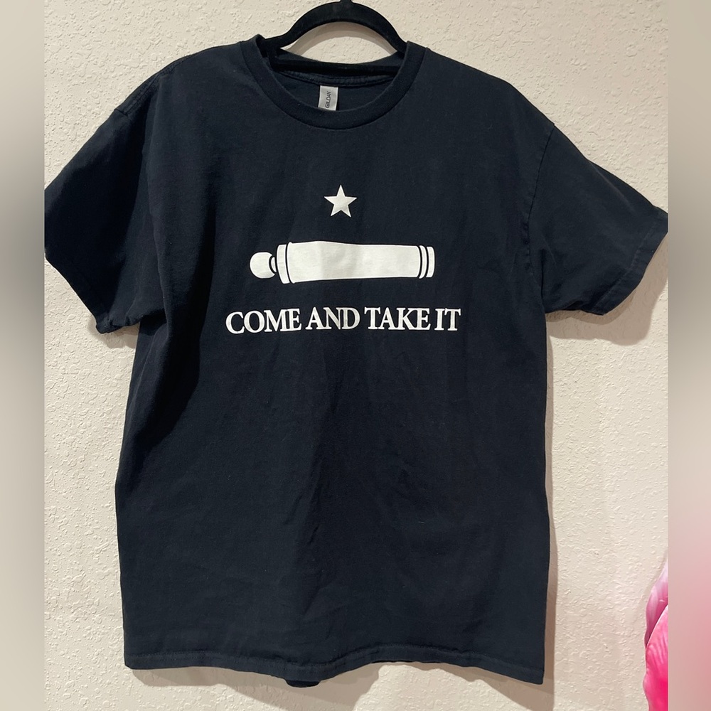 Come and Take It Black T-Shirt Size Large